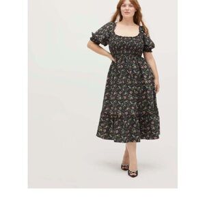Hill House Multi Berry Floral Louisa Dress
